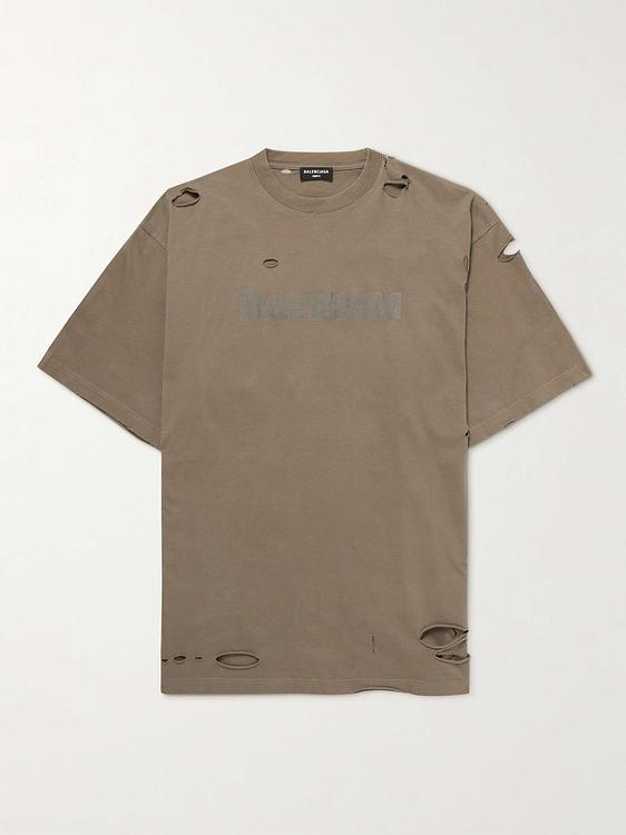 Print taupe t-shirt from Balenciaga