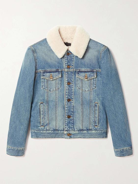 Blue denim jacket from Saint Laurent