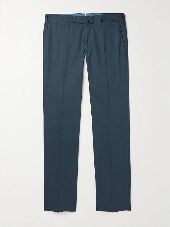 Dark blue chinos from Incotex