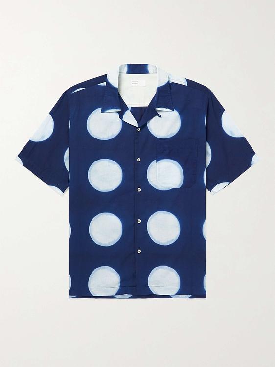 Dark blue short sleeve shirt from Universal Works