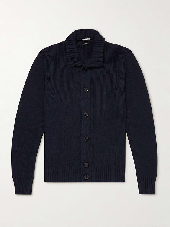 Black cardigan from Tom Ford