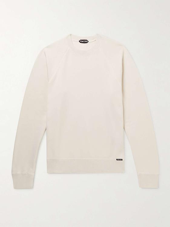 White sweatshirt from Tom Ford