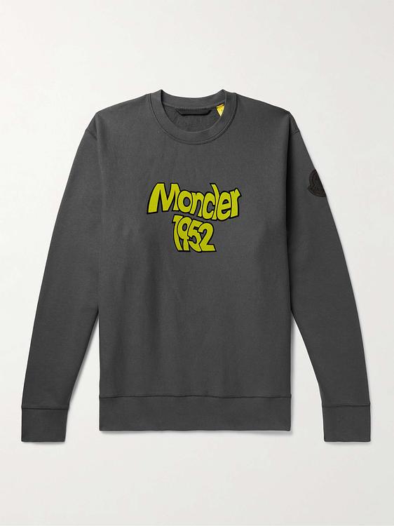 Print dark grey sweatshirt from Moncler Genius