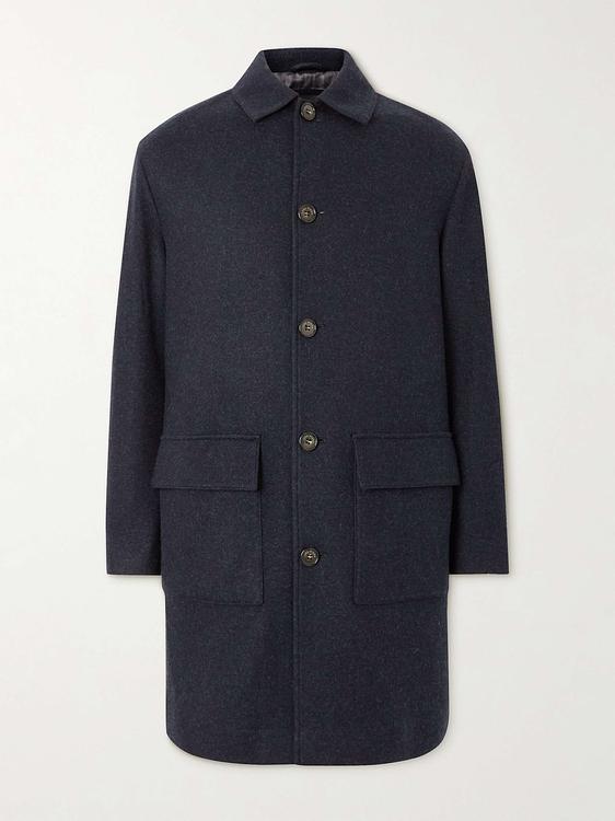 Black coat from Loro Piana