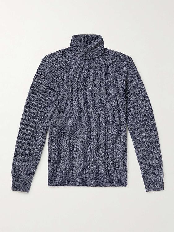 Dark grey turtleneck from Brunello Cucinelli