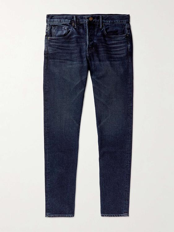 Dark blue jeans from Tom Ford
