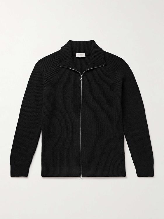 Black half-zip from John Smedley