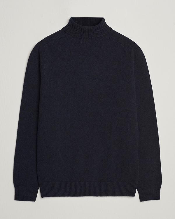 Black turtleneck from Sunspel