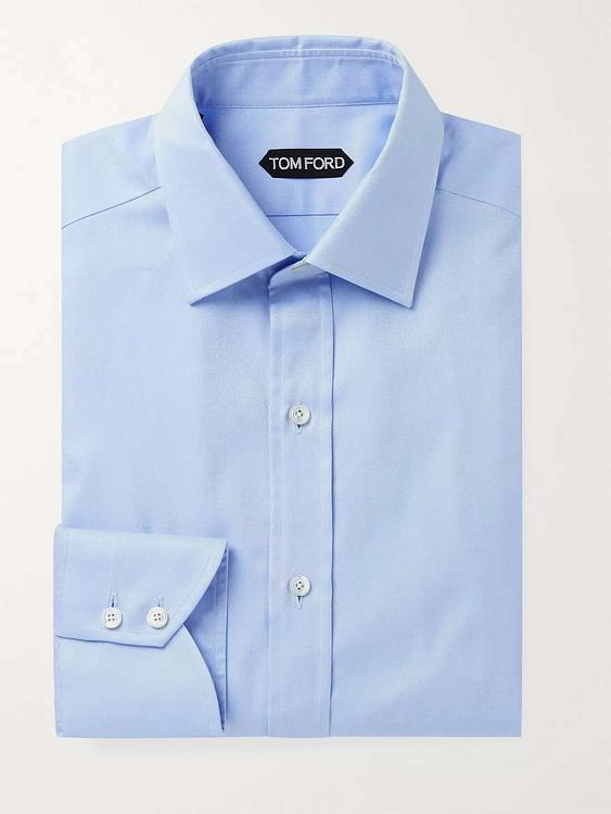 Light blue business shirt from Tom Ford