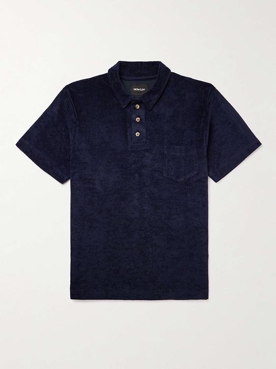 Dark blue short sleeve polo shirt from Howlin'