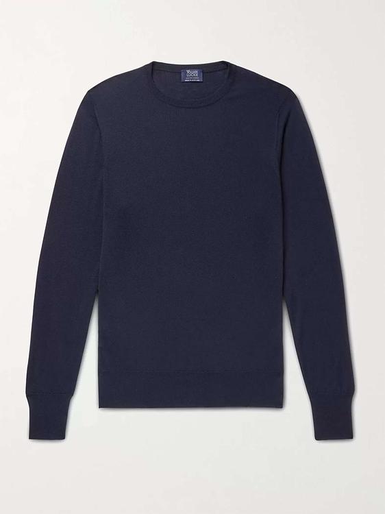 Black cashmere sweater from William Lockie