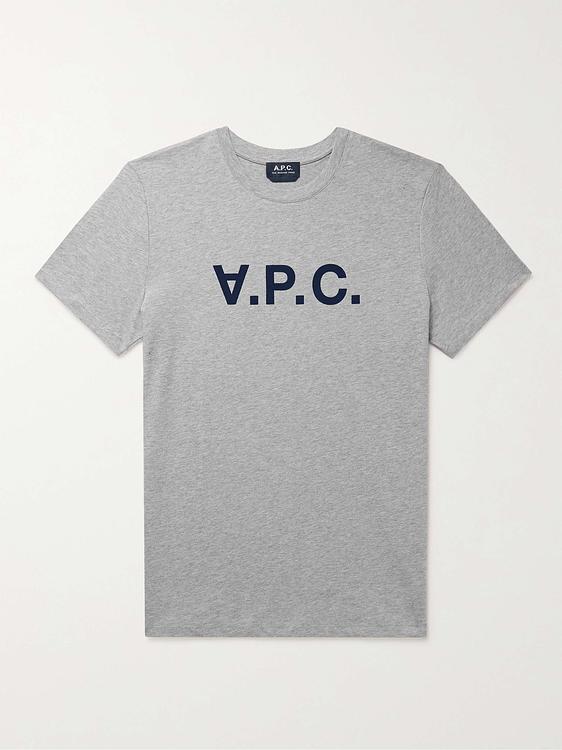 Print grey t-shirt from A.P.C