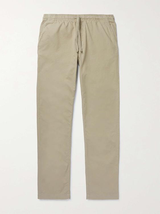 Taupe drawstring trousers from Save Khaki United
