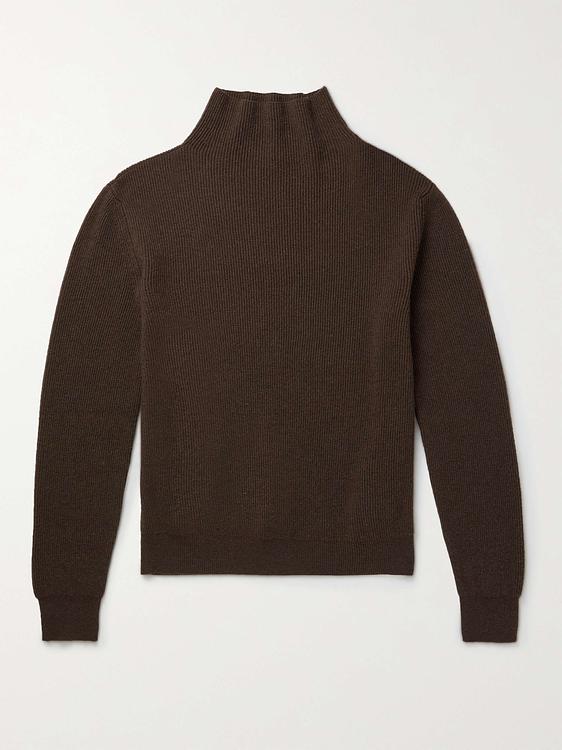 Dark brown turtleneck from The Row