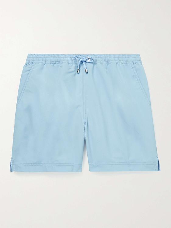 Light blue swim shorts from Sunspel