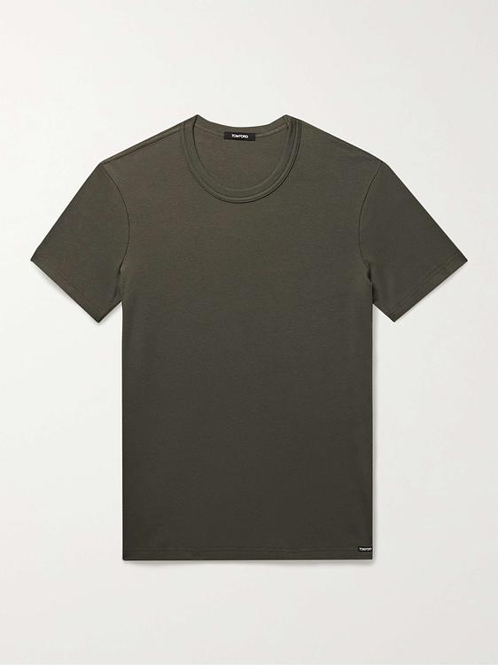 Dark green t-shirt from Tom Ford