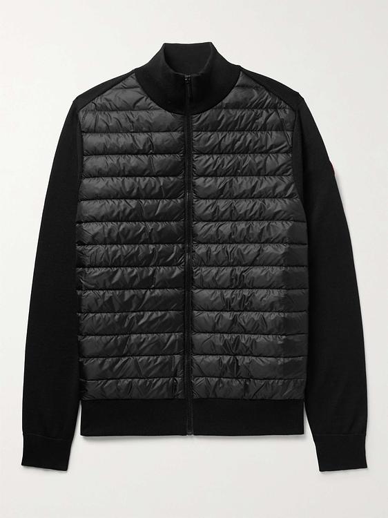 Black hybrid jacket from Canada Goose