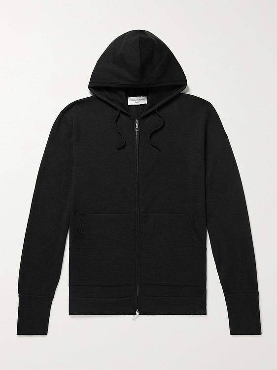 Black hooded sweatshirt from Officine Générale