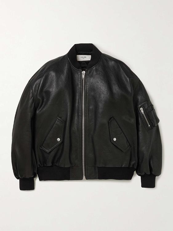 Black bomber jacket from Celine Homme