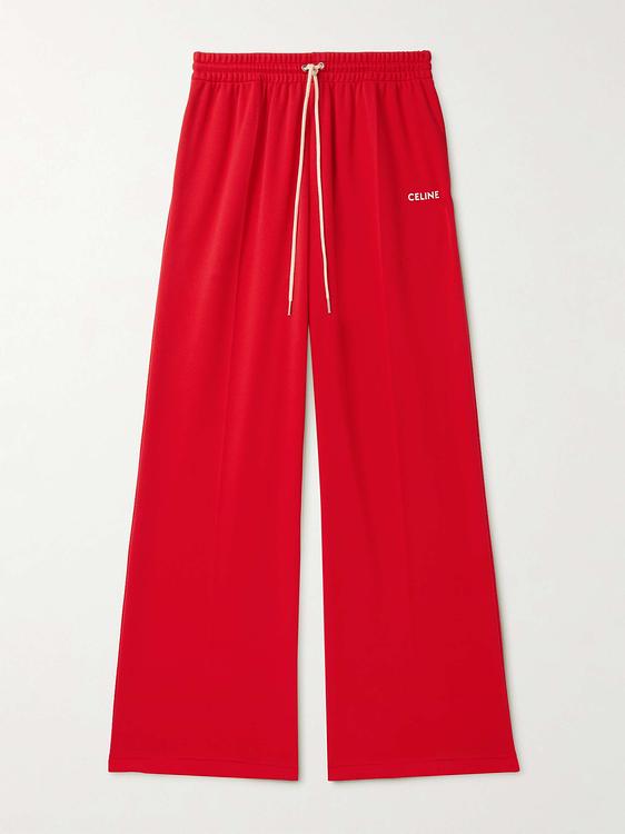 Red sweatpants from Celine Homme