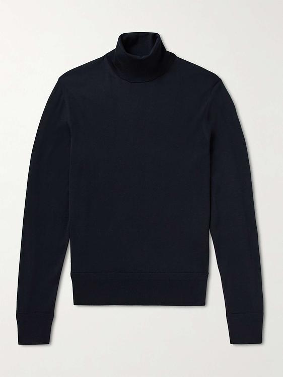 Black turtleneck from Tom Ford
