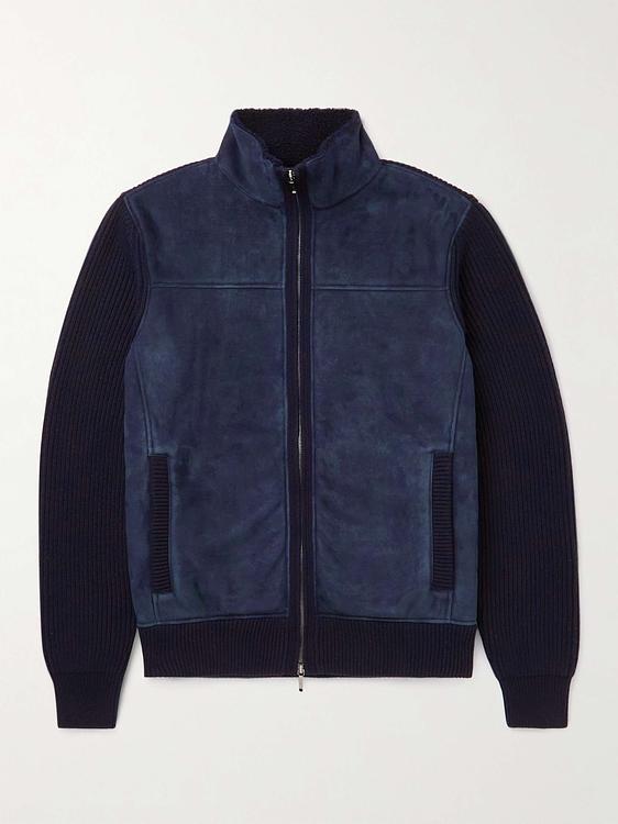 Dark blue half-zip from Loro Piana