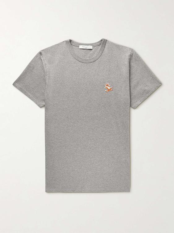 Grey t-shirt from Maison Kitsuné