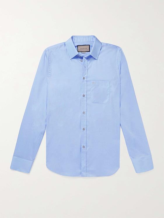 Light blue casual shirt from Gucci