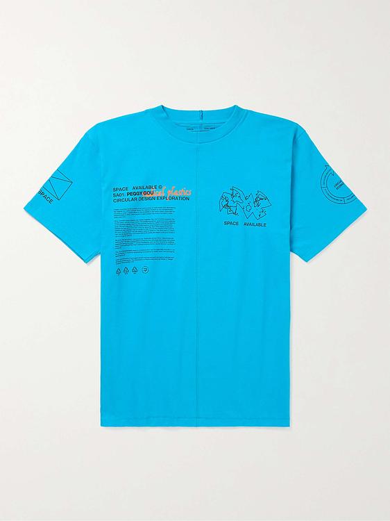 Print blue t-shirt from Space Available