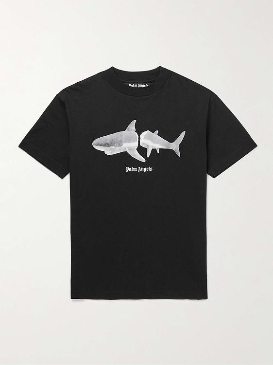 Print black t-shirt from Palm Angels