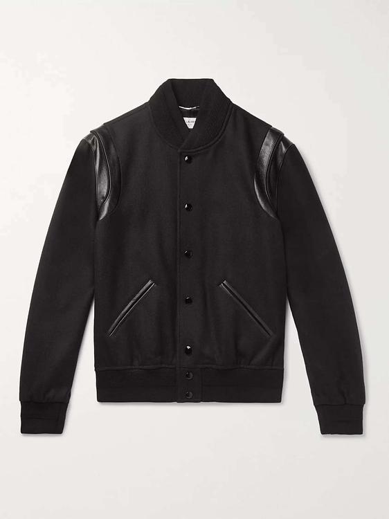 Black bomber jacket from Saint Laurent
