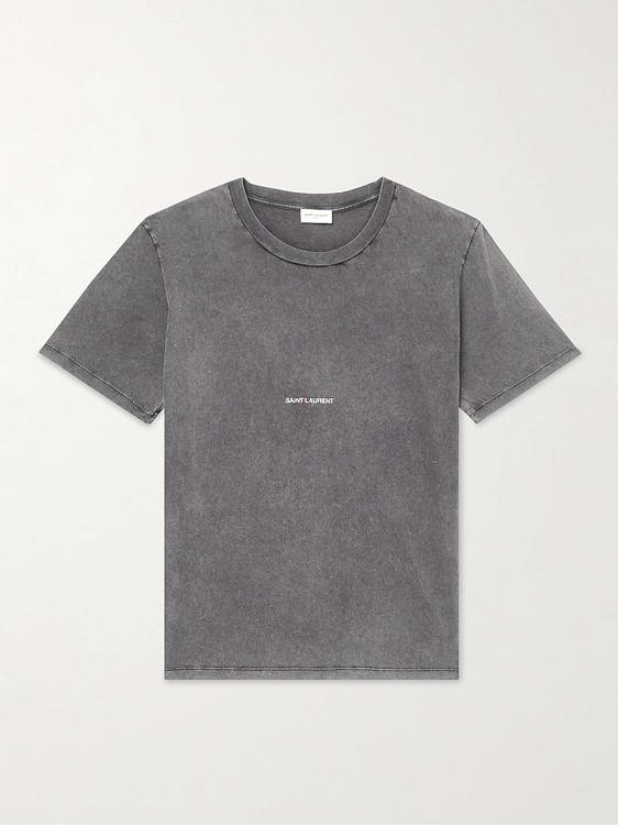 Print grey t-shirt from Saint Laurent