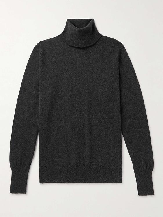 Black turtleneck from William Lockie
