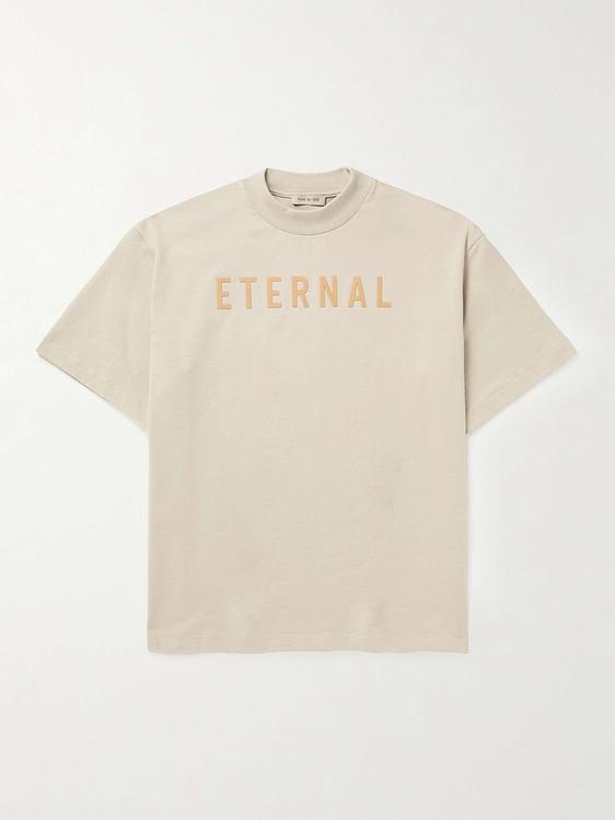 Print beige t-shirt from Fear Of God