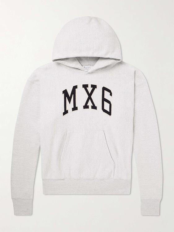 Print white hooded sweatshirt from Saint Mxxxxxx
