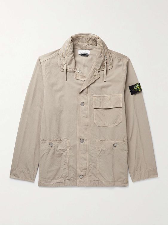 Taupe casual jacket from Stone Island