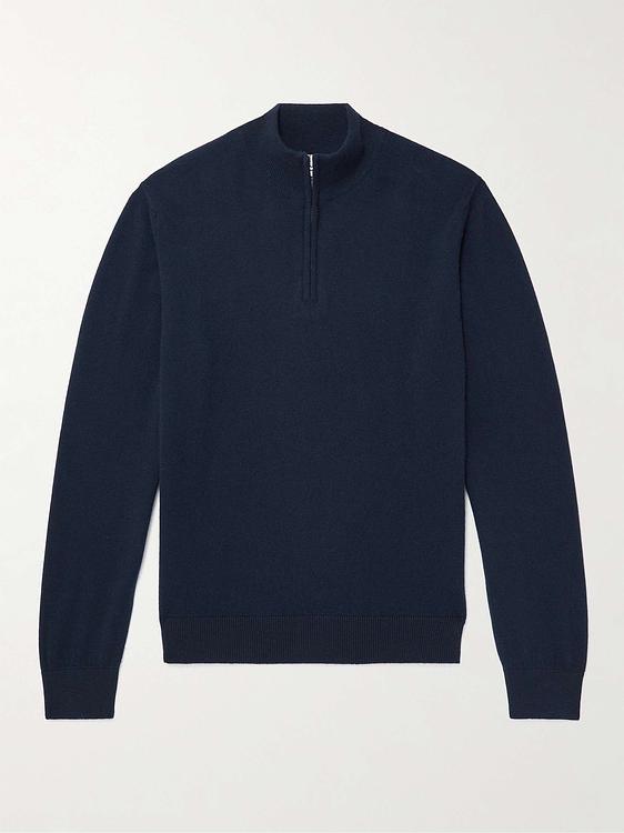 Black half-zip from Sunspel