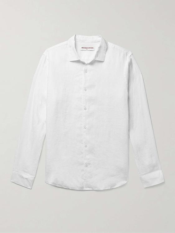 White casual shirt from Orlebar Brown