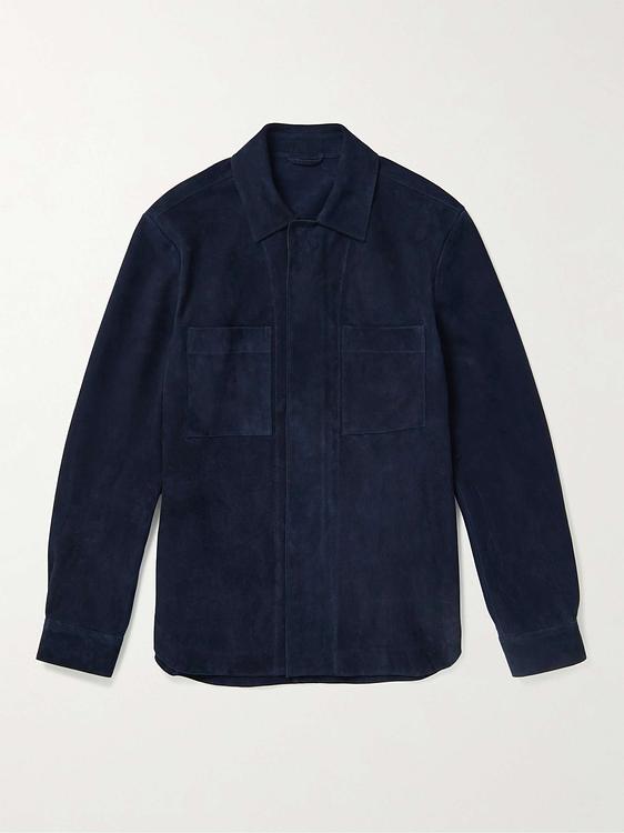 Dark blue overshirt from Mr P.