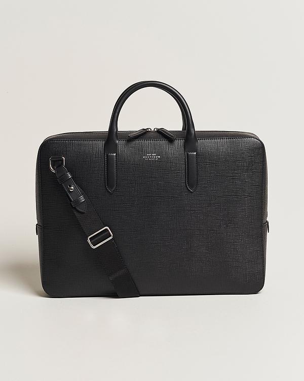 Black briefcase from Smythson