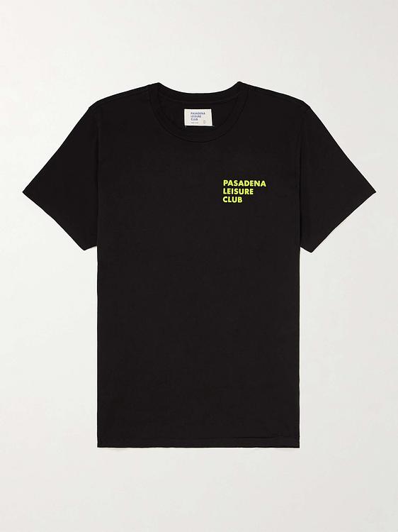 Print black t-shirt from Pasadena Leisure Club