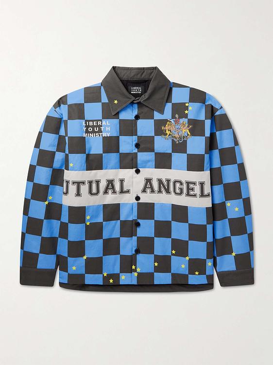 Checkered multicolor overshirt from Liberal Youth Ministry