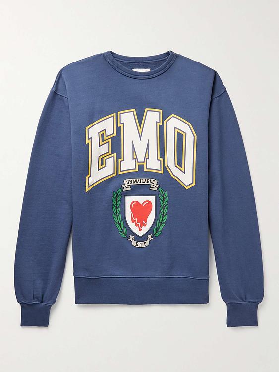 Print blue sweatshirt from Emotionally Unavailable
