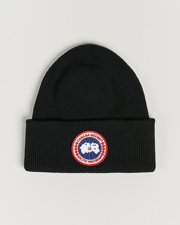 Black beanie from Canada Goose