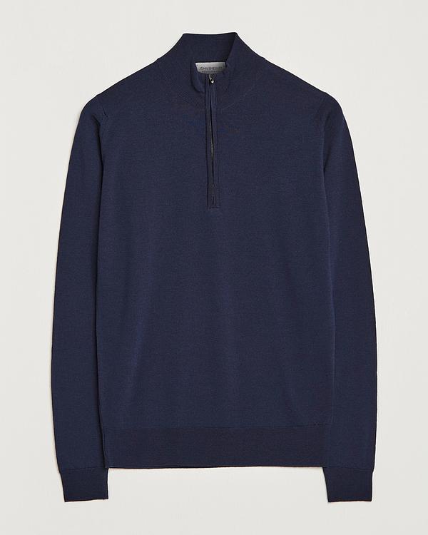 Dark blue half-zip from John Smedley
