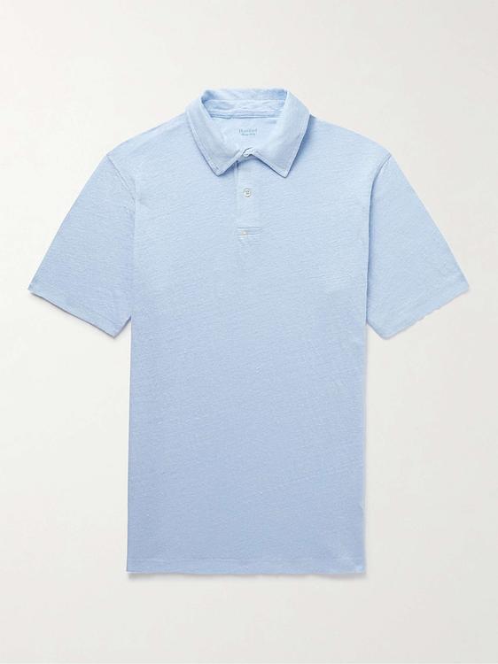 Light blue short sleeve polo shirt from Hartford