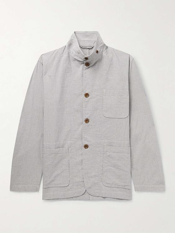 Striped white casual jacket from Hartford