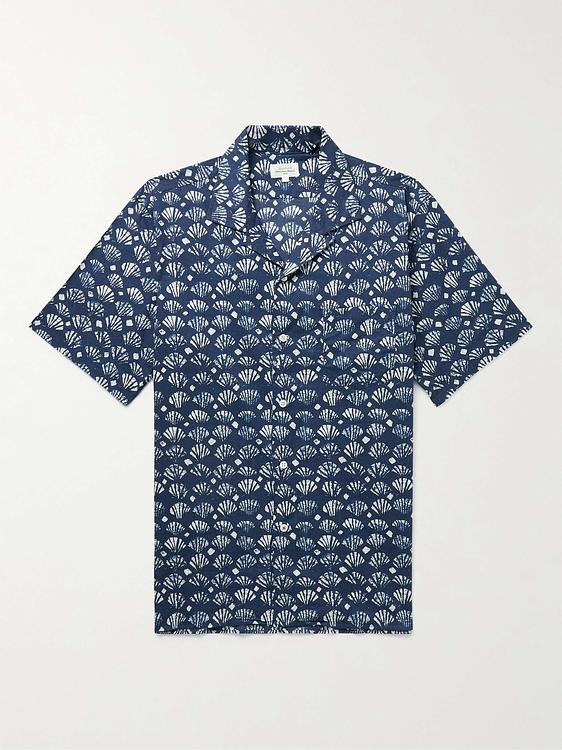 Dark blue short sleeve shirt from Hartford