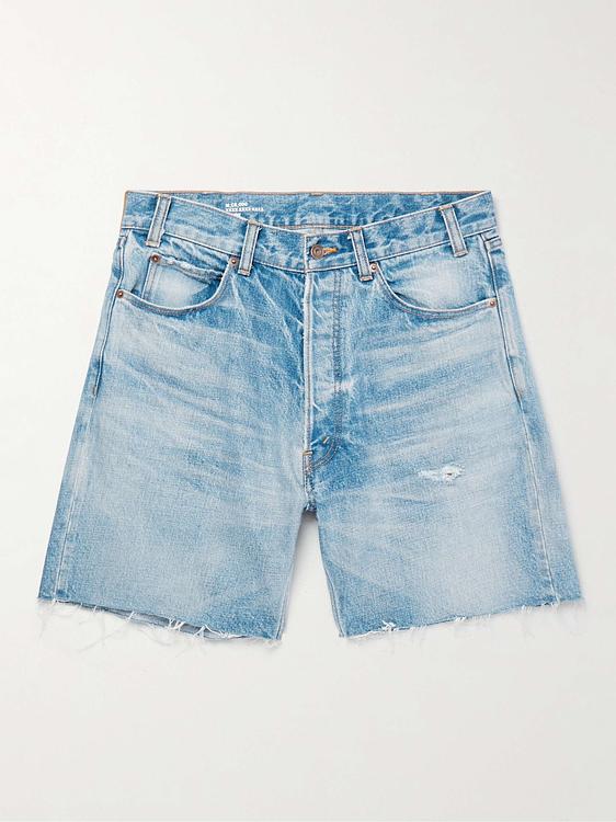 Light blue denim shorts from Celine Homme