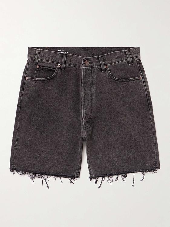 Black denim shorts from Celine Homme